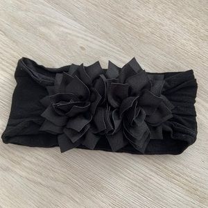 Black Baby Bling Bow
